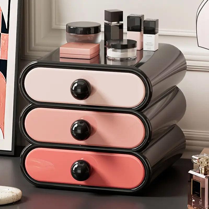 3 Tier Makeup Drawer Box in Three Colours | StorageOZ