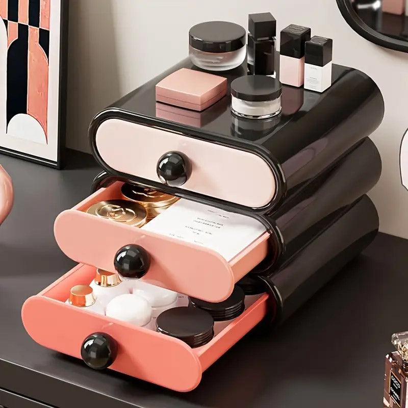 3 Tier Makeup Drawer Box in Three Colours | StorageOZ
