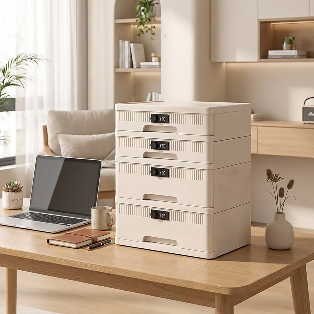 Code Lock Drawer Cabinet Two Heights Set | StorageOZ