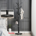 Black Floor Standing Bedroom Coat Rack Set | StorageOZ