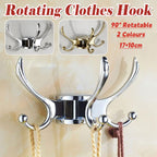 Folding Swivel Wall Hook Two Finishes Set | StorageOZ