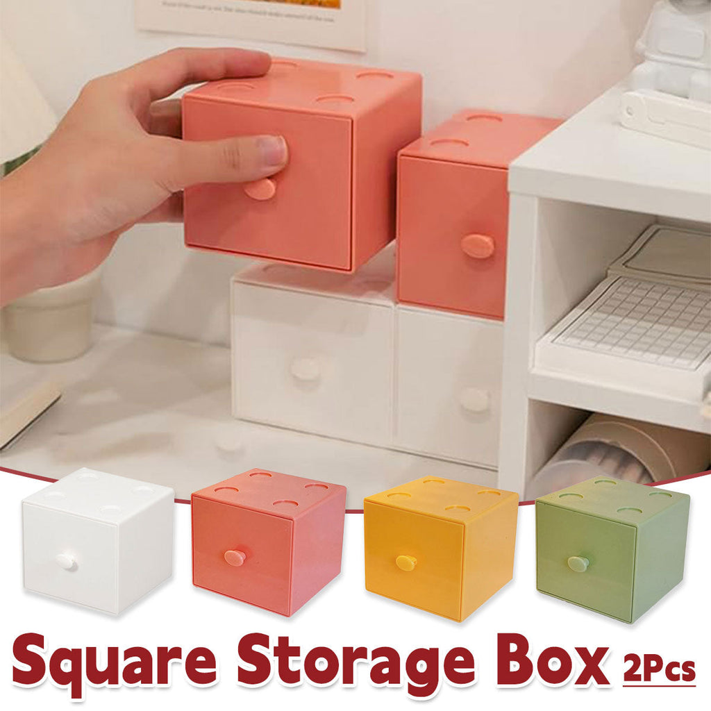 2 Pcs Stackable Mini Drawers Four Colours | StorageOZ