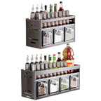 Wall Seasoning Rack 3 or 4 Grids Organiser | StorageOZ