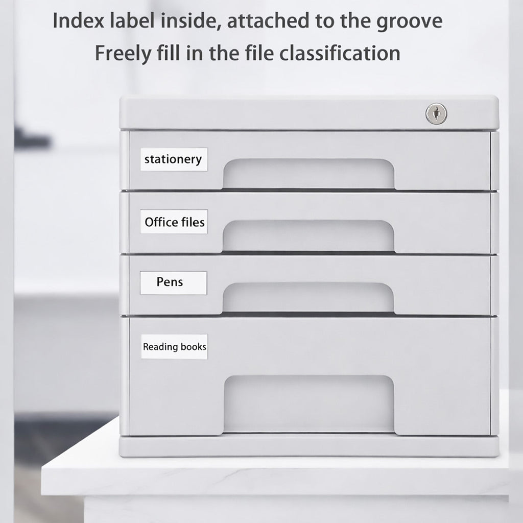 4 Tier A4 File Cabinet Lock Options Rack | StorageOZ