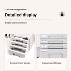 4 Tier A4 File Cabinet Lock Options Rack | StorageOZ