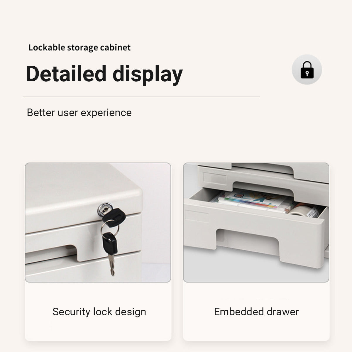 4 Tier A4 File Cabinet Lock Options Rack | StorageOZ