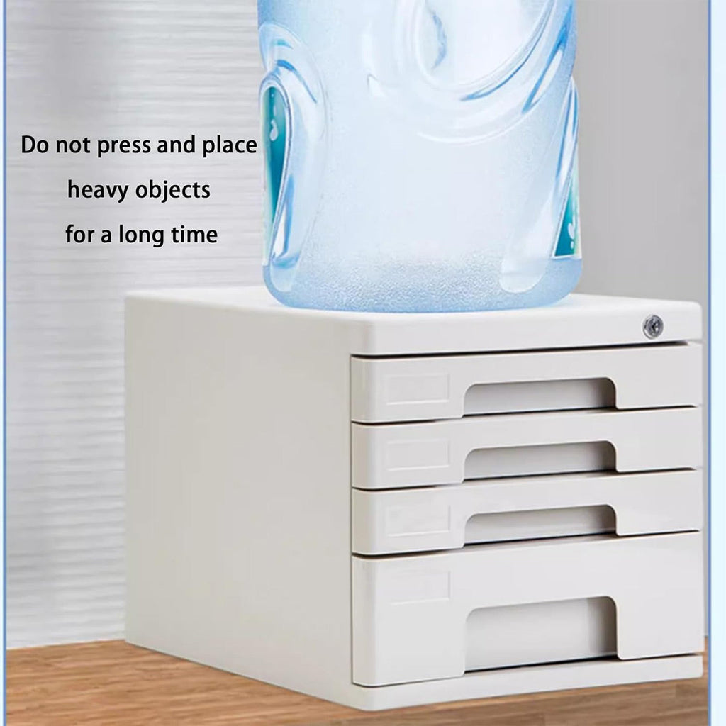 4 Tier A4 File Cabinet Lock Options Rack | StorageOZ