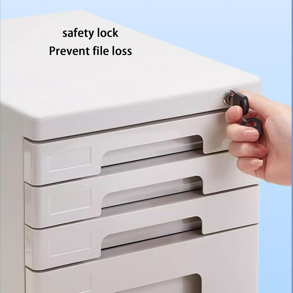 4 Tier A4 File Cabinet Lock Options Rack | StorageOZ
