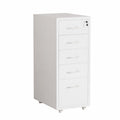 White Metal File Cabinet Two Heights Set | StorageOZ