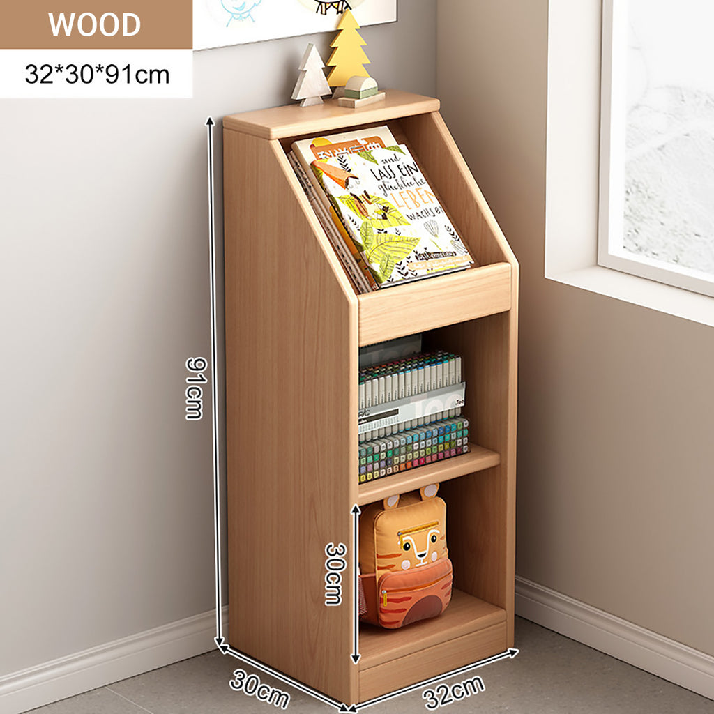 Wood Look Bookshelf Two Widths Organiser | StorageOZ