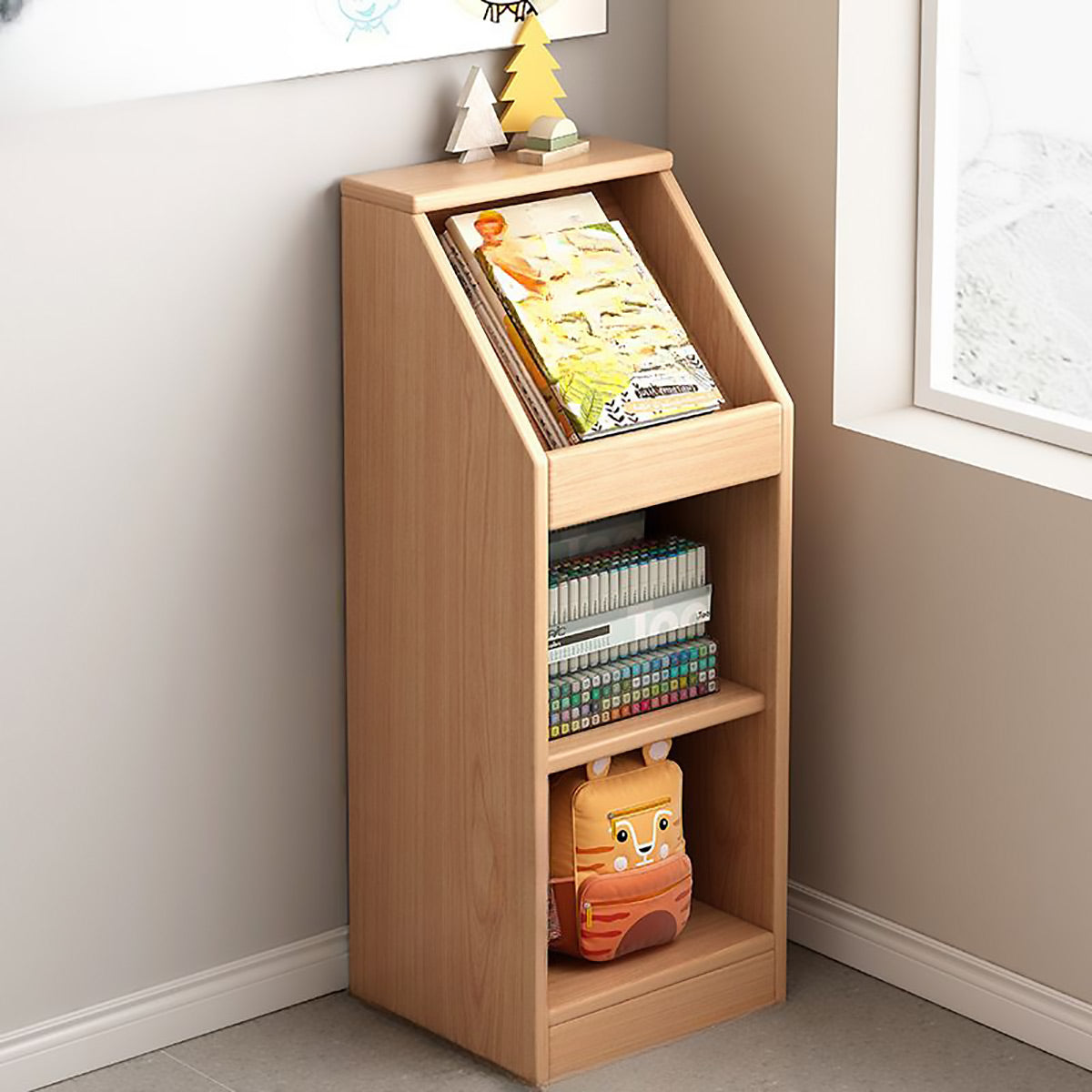 Wood Look Bookshelf Two Widths Organiser | StorageOZ