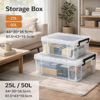 Clear PP Storage Boxes in Two Sizes Rack | StorageOZ
