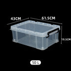 Clear PP Storage Boxes in Two Sizes Rack | StorageOZ