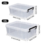 Clear PP Storage Boxes in Two Sizes Rack | StorageOZ