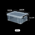 Clear PP Storage Boxes in Two Sizes Rack | StorageOZ