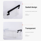 Clear PP Storage Boxes in Two Sizes Rack | StorageOZ