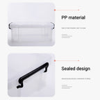 Clear PP Storage Boxes in Two Sizes Rack | StorageOZ