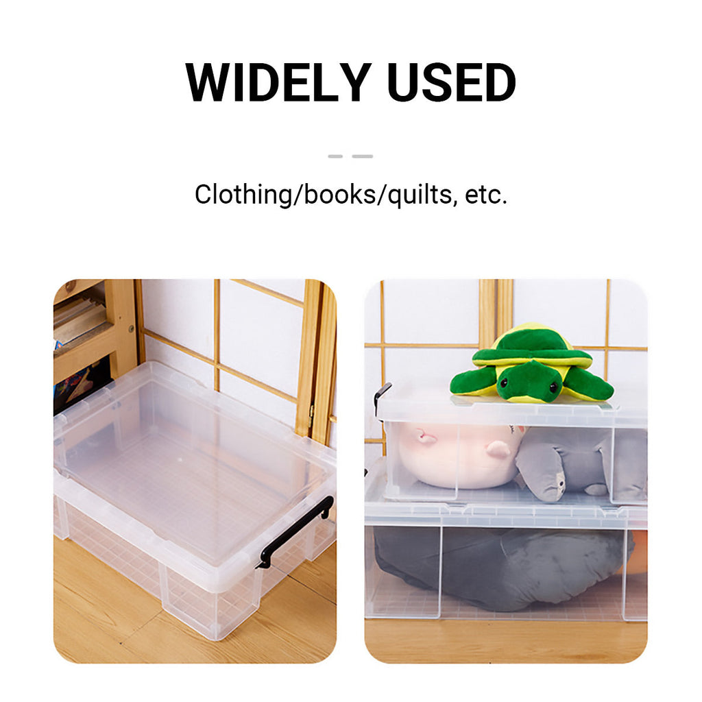 Clear PP Storage Boxes in Two Sizes Rack | StorageOZ