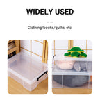 Clear PP Storage Boxes in Two Sizes Rack | StorageOZ