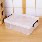 Clear PP Storage Boxes in Two Sizes Rack | StorageOZ