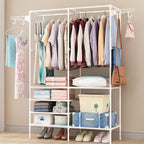 Double Row Floor Clothes Rack Two Colours | StorageOZ