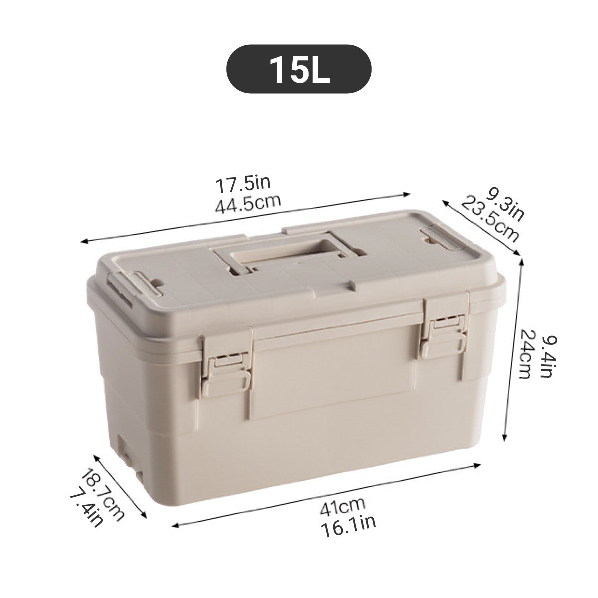 15L PP Tool Storage Box Two Colours Rack | StorageOZ