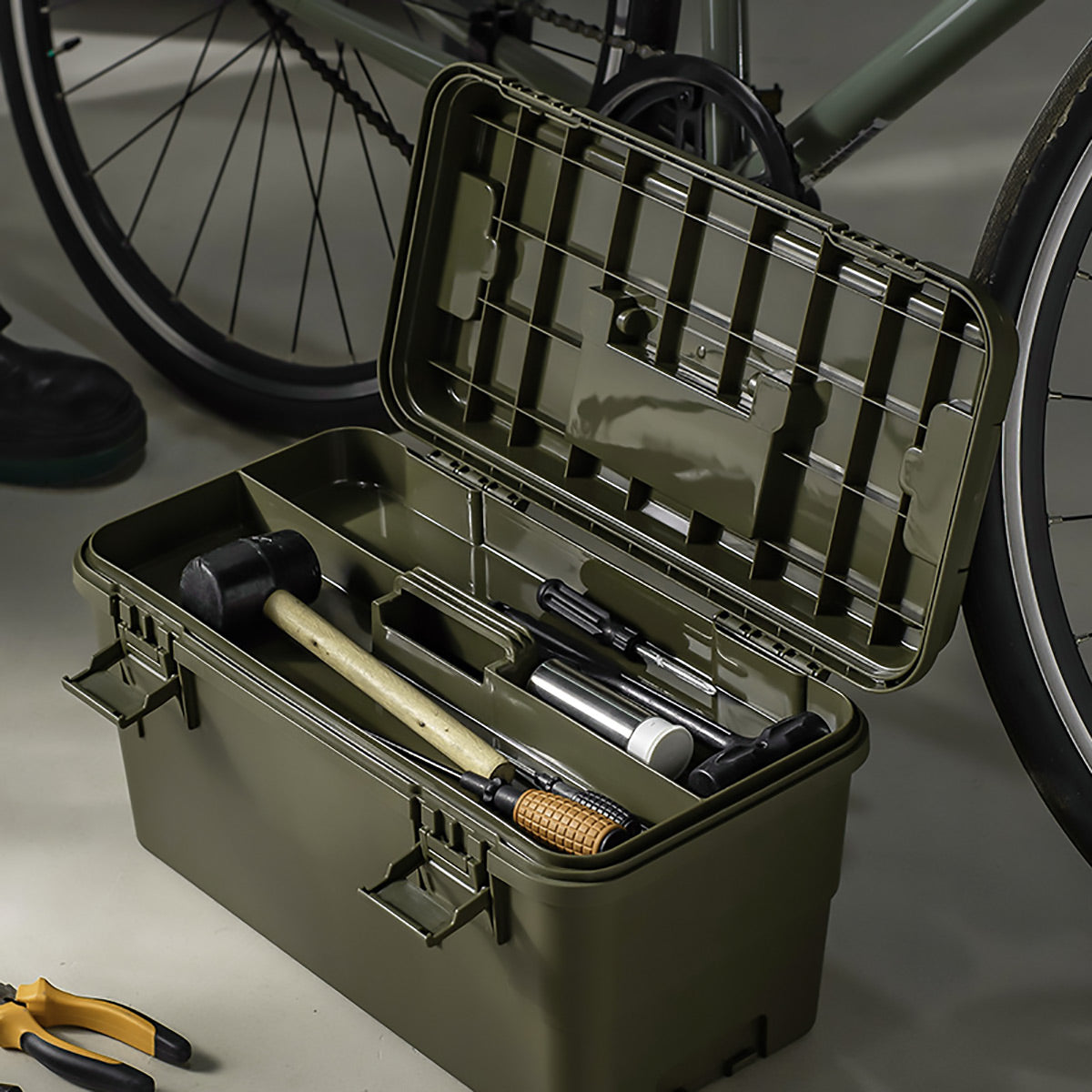 15L PP Tool Storage Box Two Colours Rack | StorageOZ