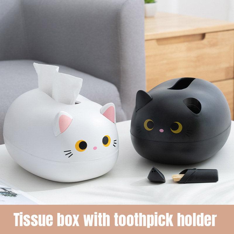 Cat Tissue Boxes Two Colours Organiser Set | StorageOZ