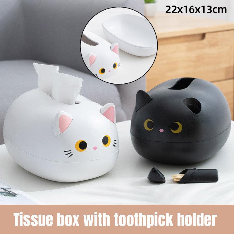 Cat Tissue Boxes Two Colours Organiser Set | StorageOZ