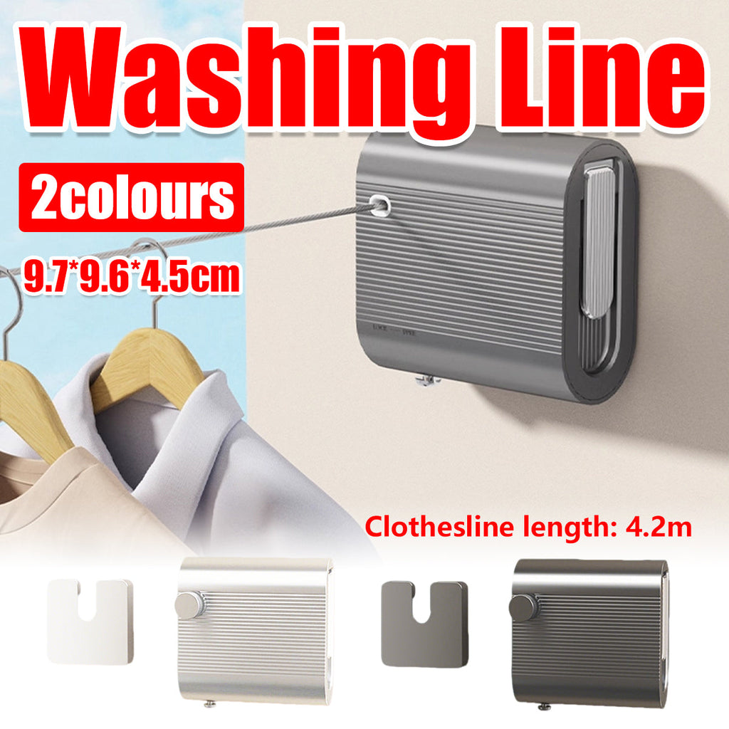 4.2m Steel Retractable Washing Line Two Colours | StorageOZ