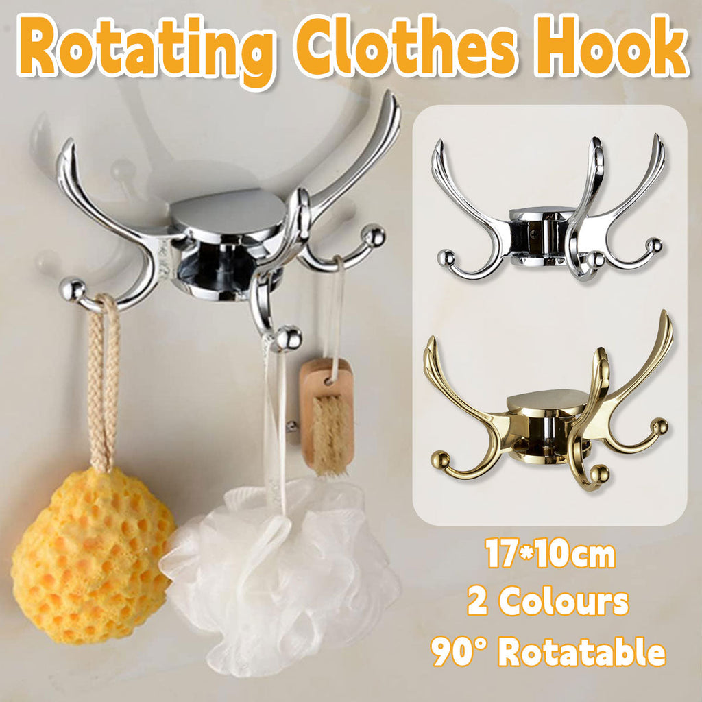 Folding Swivel Wall Hook Two Finishes Set | StorageOZ