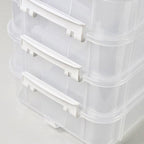 4 Tier Clear Parts Drawer Box Two Colours | StorageOZ