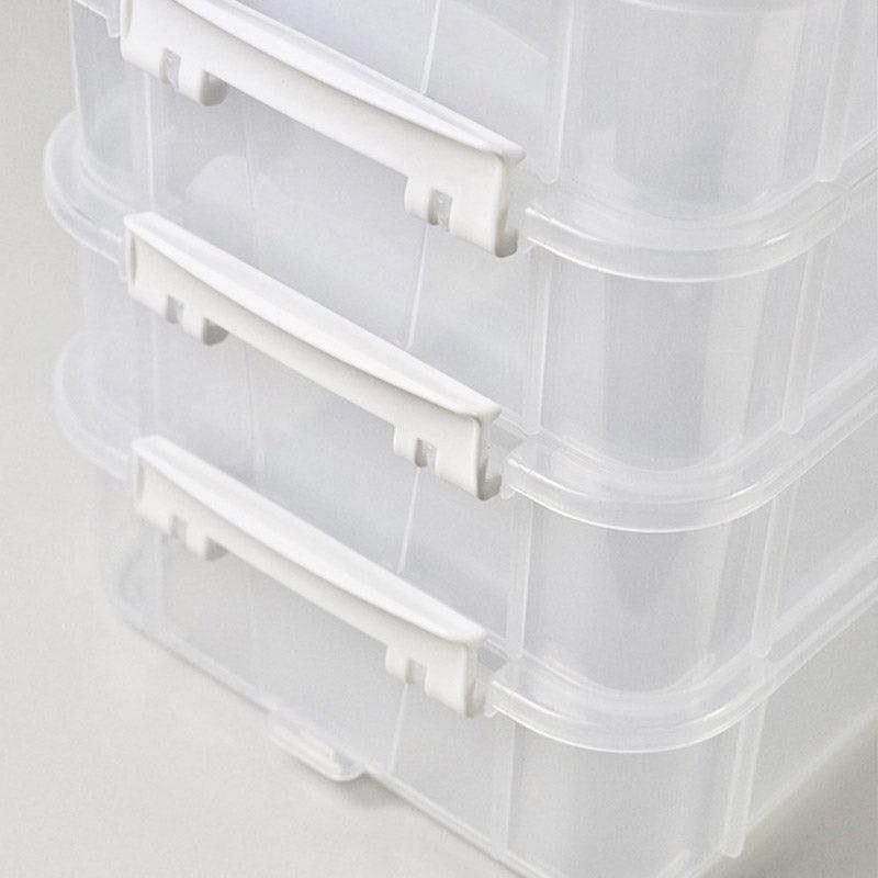 4 Tier Clear Parts Drawer Box Two Colours | StorageOZ