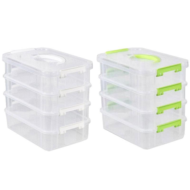4 Tier Clear Parts Drawer Box Two Colours | StorageOZ