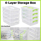 4 Tier Clear Parts Drawer Box Two Colours | StorageOZ