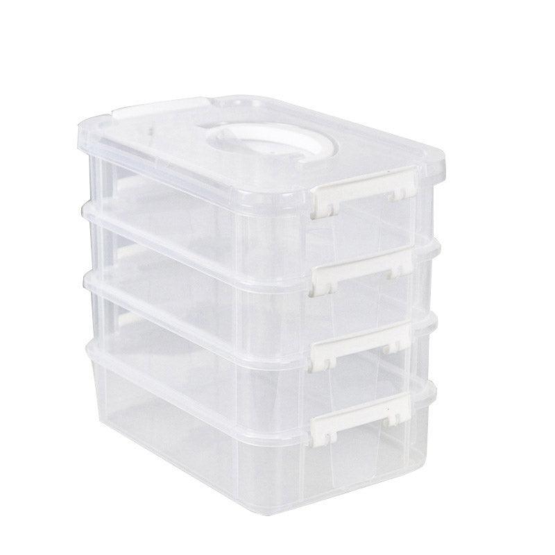 4 Tier Clear Parts Drawer Box Two Colours | StorageOZ