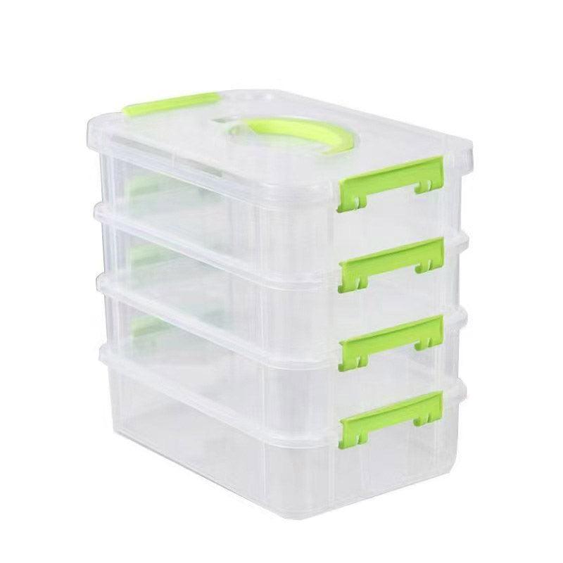 4 Tier Clear Parts Drawer Box Two Colours | StorageOZ