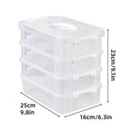 4 Tier Clear Parts Drawer Box Two Colours | StorageOZ