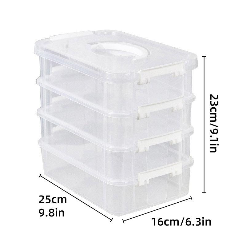 4 Tier Clear Parts Drawer Box Two Colours | StorageOZ