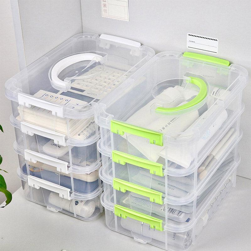 4 Tier Clear Parts Drawer Box Two Colours | StorageOZ