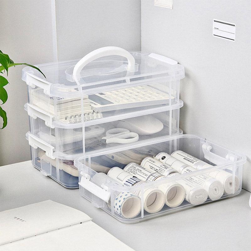 4 Tier Clear Parts Drawer Box Two Colours | StorageOZ