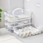 4 Tier Clear Parts Drawer Box Two Colours | StorageOZ