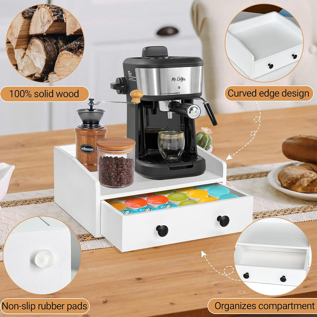 Wooden Coffee Drawer Box Two Colours Set | StorageOZ