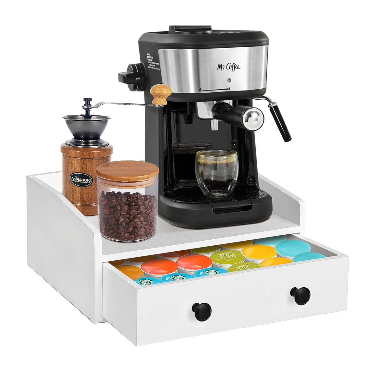 Wooden Coffee Drawer Box Two Colours Set | StorageOZ