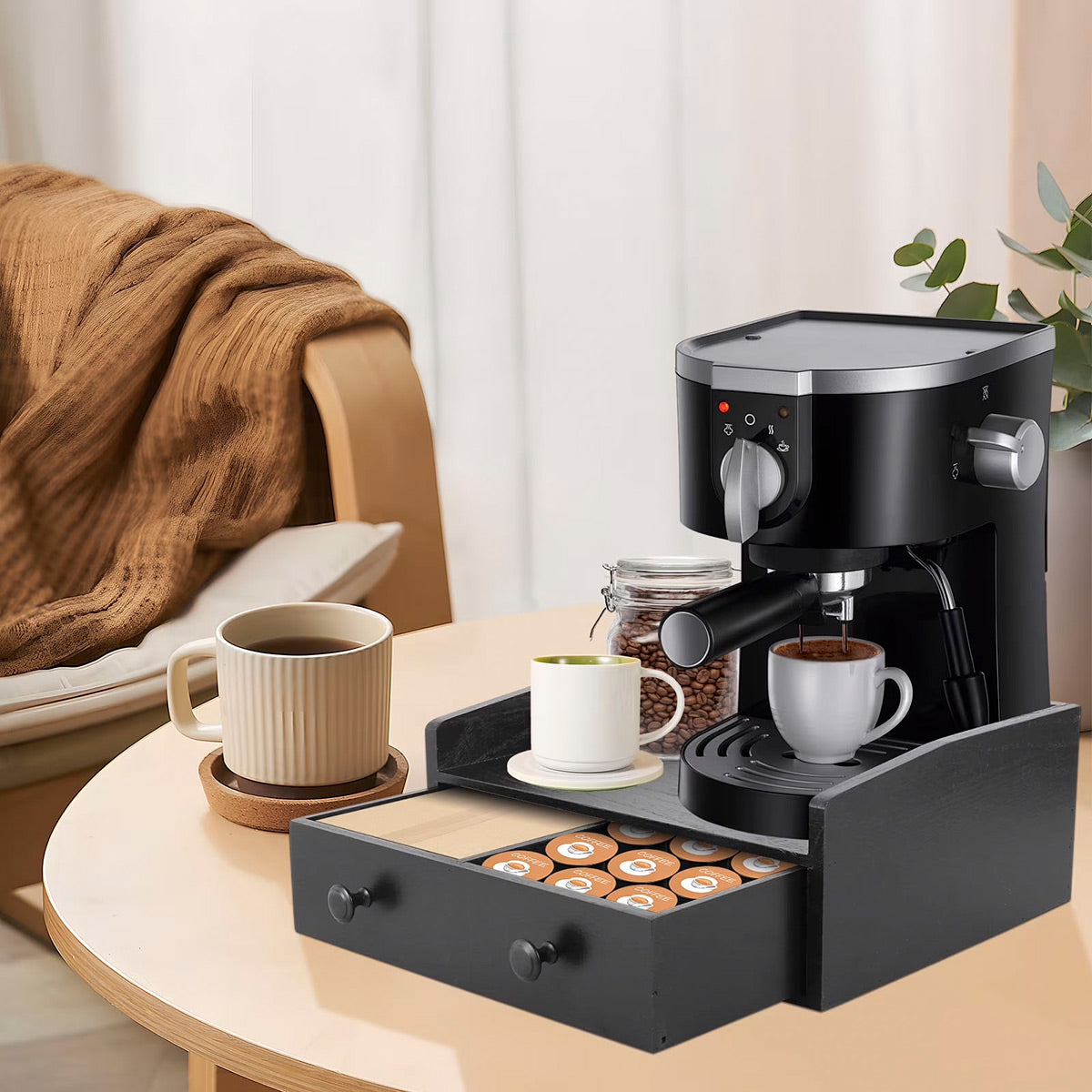 Wooden Coffee Drawer Box Two Colours Set | StorageOZ