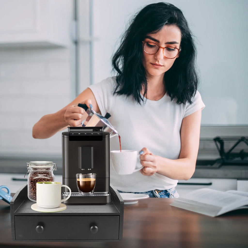 Wooden Coffee Drawer Box Two Colours Set | StorageOZ