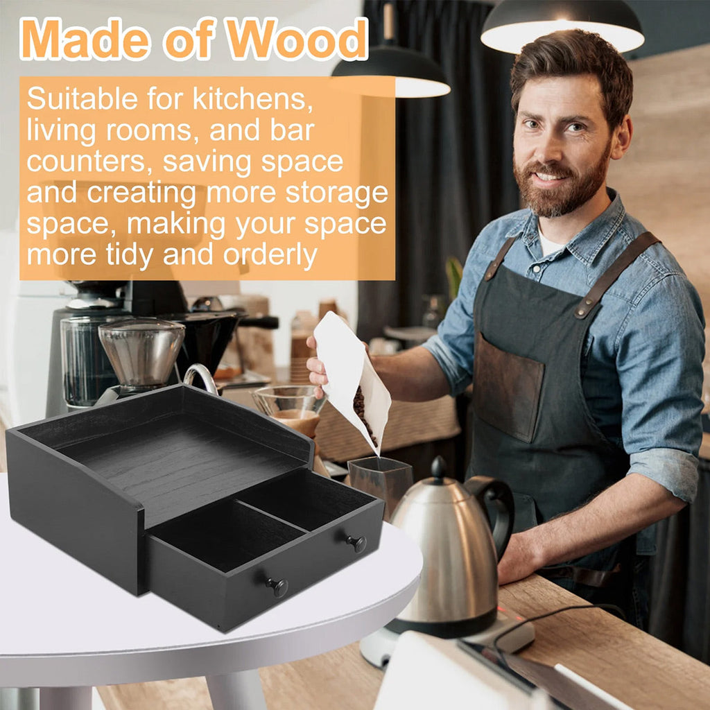 Wooden Coffee Drawer Box Two Colours Set | StorageOZ