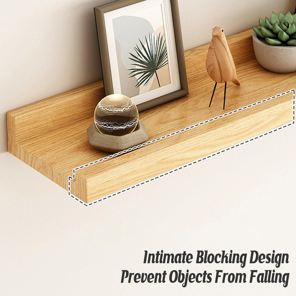 Wooden Floating Wall Shelf Two Finishes Set | StorageOZ