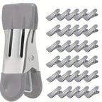 30 Pcs Grey Clips Desk Storage Organiser | StorageOZ