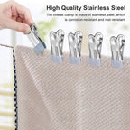 30 Pcs Grey Clips Desk Storage Organiser | StorageOZ
